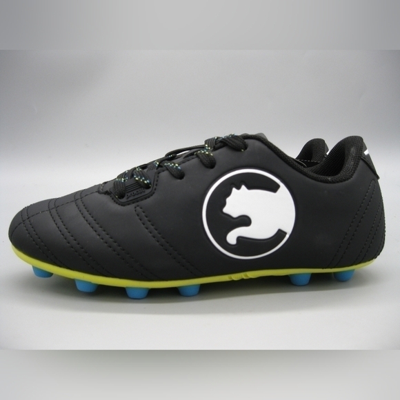 Puma Shoe Boys 3Y Speed Procat PCTS11 Black Soccer Cleats Sneakers New - Picture 1 of 13